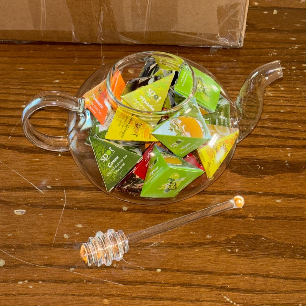 Glass Teapot & Honeycomb Stir - Picture 5 of 7